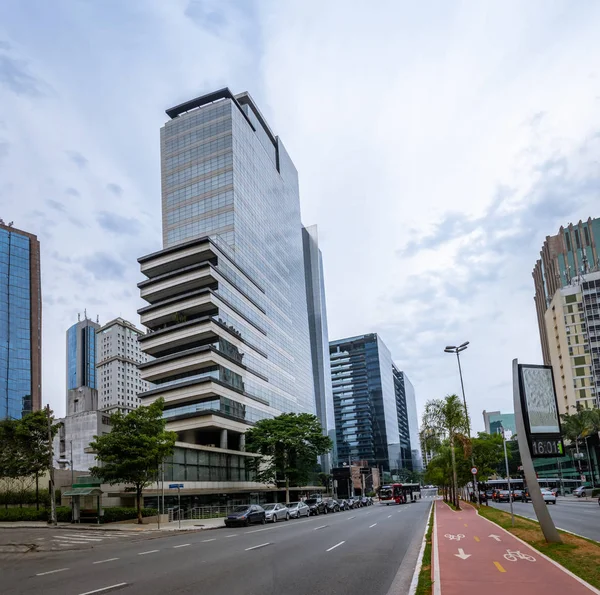 Здания Проспекте Фариа Лима Финансовом Районе Сан Паулу Сан Паулу — стоковое фото