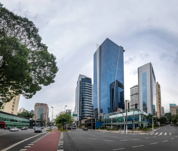 Builidings Faria Lima Avenue Sao Paulo finansal bölgesinde - Sao Paulo, Brezilya
