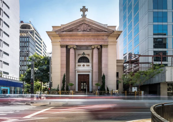 Iglesia Sao Luiz Gonzaga Avenida Paulista Sao Paulo Brasil — Foto de Stock