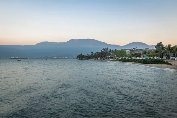 Downtown Sao Sebastiao Sea Ilhabela Background Sao Sebastiao Sao Paulo — Stock Photo, Image