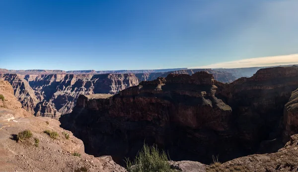 Panoramatický Výhled Grand Canyon Západ Rim Arizona Usa — Stock fotografie