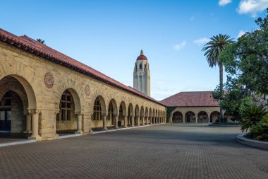Stanford Üniversitesi Kampüsü ve Hoover Tower - Palo Alto, Kaliforniya, ABD