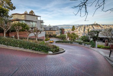 Lombard Street - San Francisco, Kaliforniya, Amerika Birleşik Devletleri
