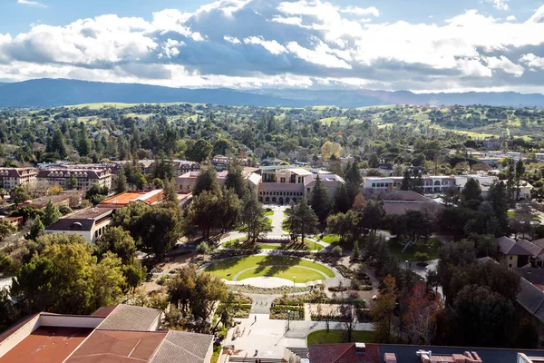 Vue Aérienne Campus Université Stanford Palo Alto Californie États Unis — Photo