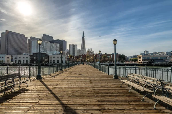 Pier View Downtown Skyline Сан Франциско Калифорния Сша — стоковое фото