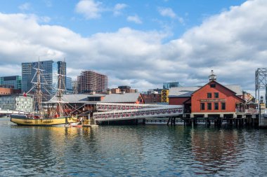 Boston, Amerika Birleşik Devletleri - 01 Aralık 2016: Boston Çay Partisi Müzesi - Bost