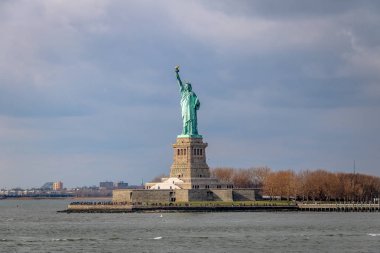 Heykeli Özgürlük ve Özgürlük Adası - New York, ABD