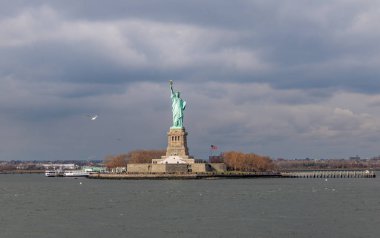 Heykeli Özgürlük ve Özgürlük Adası - New York, ABD