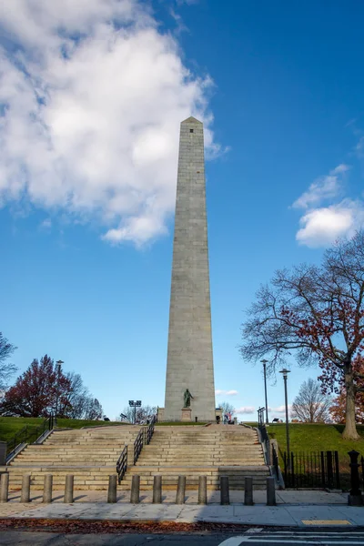 Bunker Hill Monument Boston Massachusetts Usa — Stock Photo, Image