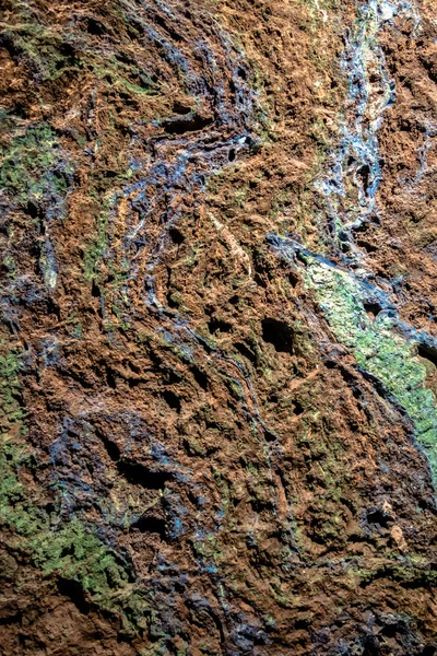 Azurit Strukturou Kamene Malachit — Stock fotografie