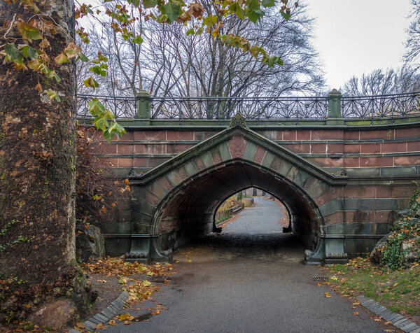 Greywacke Arch at Central Park - New York, USA