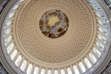 Washington, D.C., Abd - 14 Aralık 2016: C'nin içindeki Rotunda Dome