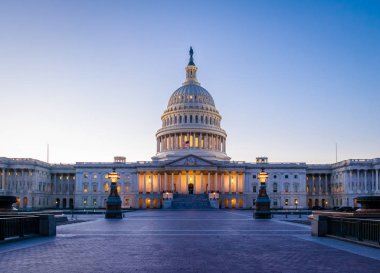 ABD Capitol Binası, günbatımı - Washington, Dc, ABD
