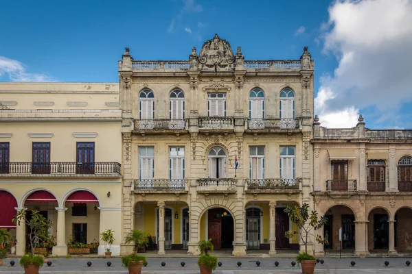 Épületek Plaza Vieja Havanna Kuba — Stock Fotó