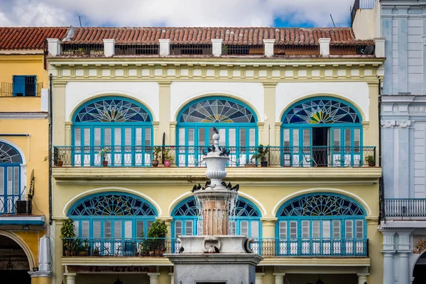 Detail Van Plaza Vieja Havana Cuba — Stockfoto