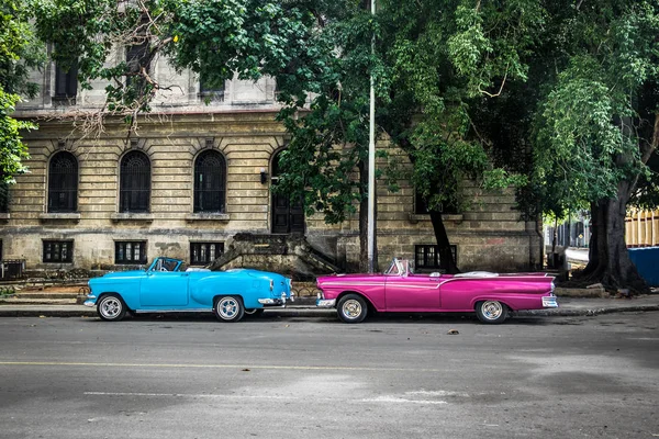 Винтажные Автомобили Гавана Куба — стоковое фото