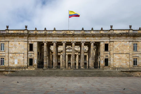 Colombiaanse Nationale Capitol Congres Gelegen Bolivar Square Bogota Colombia — Stockfoto