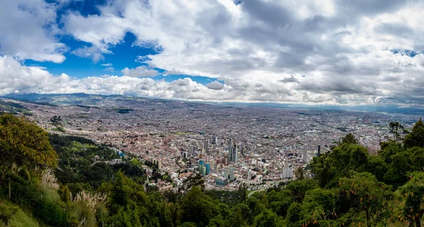 Vista Panorâmica Cidade Bogotá Colômbia — Fotografia de Stock