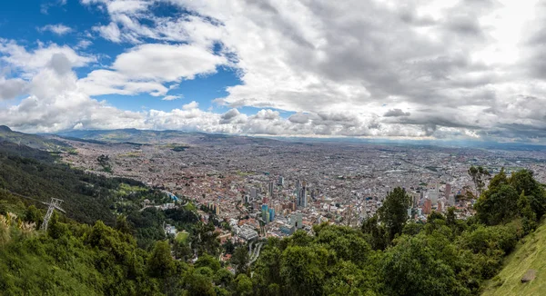 Panoramisch Luchtfoto Van Bogota Stad Bogota Colombia — Stockfoto