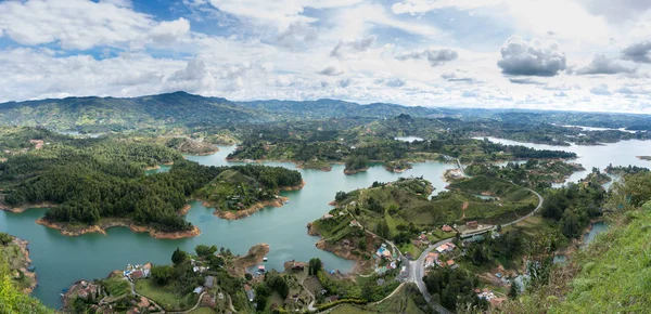 Vista Panorámica Presa Guatape Penol Colombia — Foto de Stock