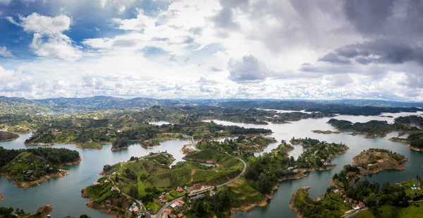 Vista Panorámica Presa Guatape Penol Colombia — Foto de Stock