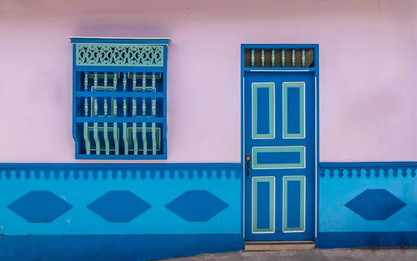 Buntes Haus Guatape Kolumbien — Stockfoto