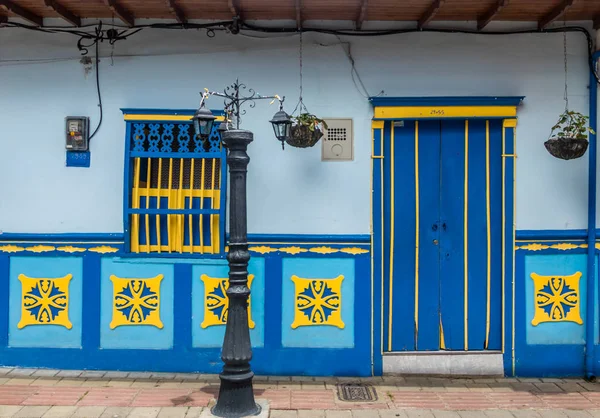 Färgglada Hus Guatapé Colombia — Stockfoto