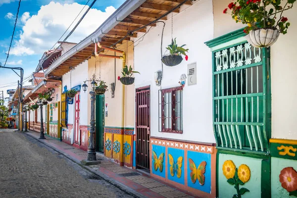 Casa Colorida Guatape Colômbia — Fotografia de Stock