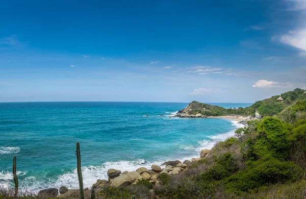 Pohled Colombi Canaveral Beach Natural Tayrona National Park — Stock fotografie