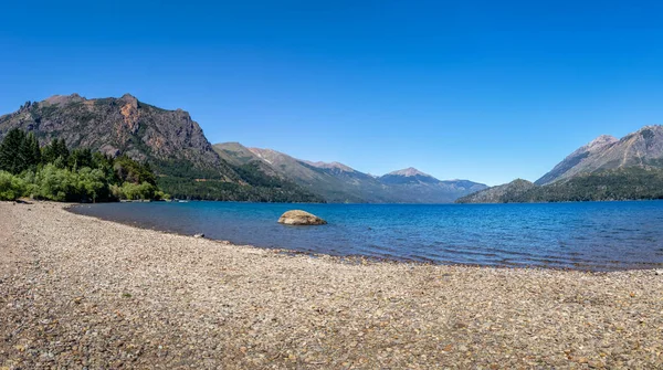 Praia Lago Nahuel Huapi Centro Bariloche Bariloche Patagônia Argentina — Fotografia de Stock