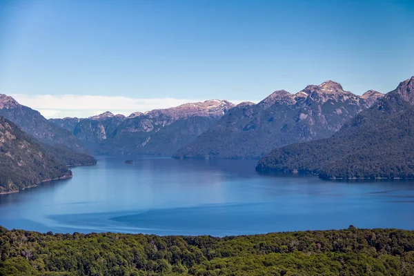 阿根廷巴塔哥尼亚 Circuito Chico Bariloche Cerro Llao Llao 观点鸟图 — 图库照片