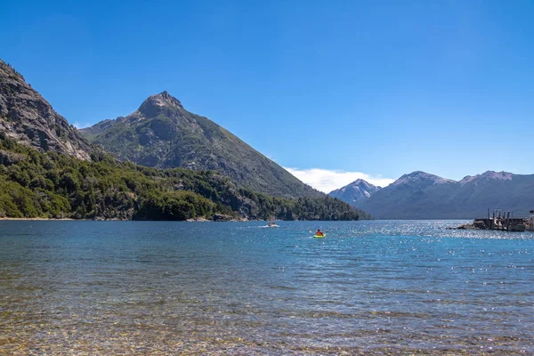 Bahia Lopez Circuito Chico Bariloche Patagonia Arjantin Için Kayak — Stok fotoğraf