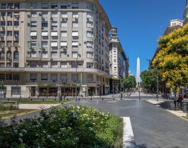 Dikilitaş ve Lavalle Meydanı şehir Buenos Aires - Buenos Aires, Arjantin