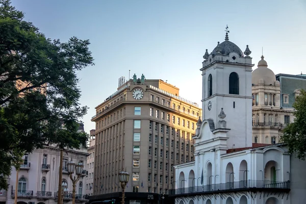 Buenos Aires Cabildo Épület Gyarmati Városi Tanács Tanács Bírák Nemzet — Stock Fotó