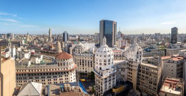 Hava panoramik şehir merkezinde Arjantin - Buenos Aires, Arjantin