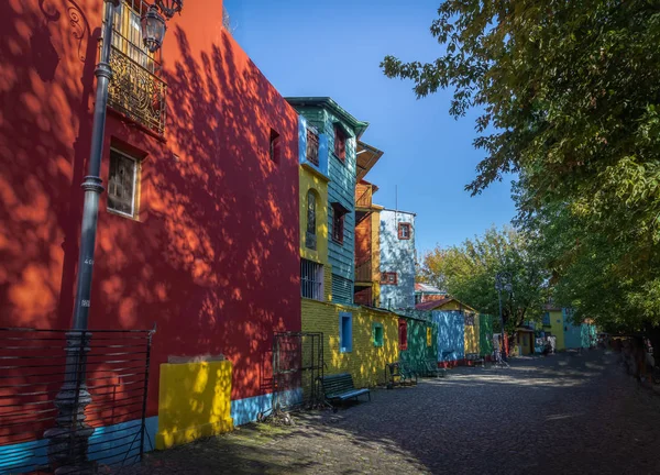 Colorful Caminito Street Nel Quartiere Boca Buenos Aires Argentina — Foto Stock