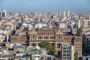 Arjantin Yüksek Adalet Divanı havadan görünümü - Buenos Aires, Arjantin