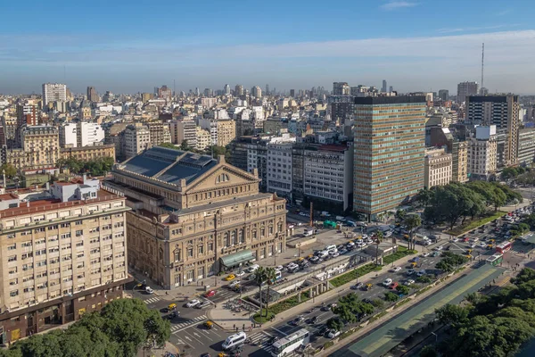 Letecký Pohled Julio Avenue Buenos Aires Argentina — Stock fotografie