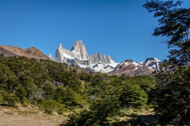 Mount Fitz Roy Patagonya'da - El Chalten, Arjantin