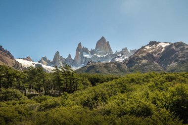 Mount Fitz Roy Patagonya'da - El Chalten, Arjantin