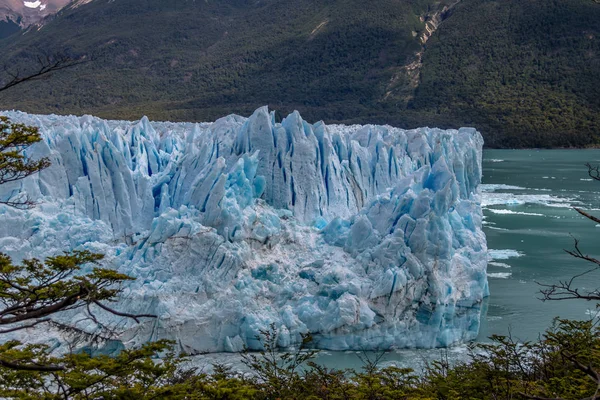 Sluit Weergave Van Perito Moreno Gletsjer Het Nationaal Park Los — Stockfoto