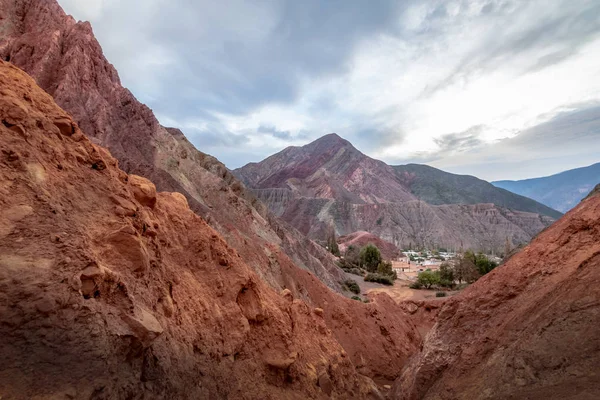 Berge Und Landschaft Von Purmamarca Purmamarca Jujujuy Argentina — Stockfoto