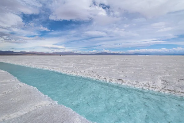 Piscina Agua Salada Salinas Grandes Salt Flat Jujuy Argentina —  Fotos de Stock