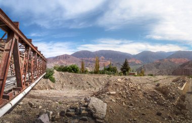 Tilcara şehir - Tilcara, Jujuy, Arjantin eski köprü