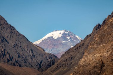 Tupungato volcano at Cordillera de Los Andes - Mendoza Province, Argentina clipart