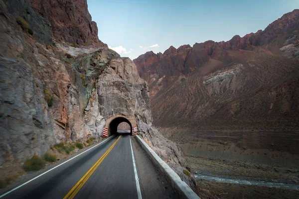 Tunnel Ruta Road Chile Argentina Cordillera Los Andes Mendoza Province — Stock Photo, Image