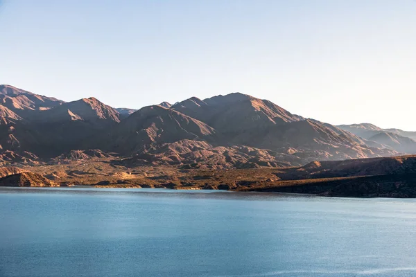 Embalse Potrerillos Dam Cordillera Los Andes Mendoza Province Argentina — Stock Photo, Image