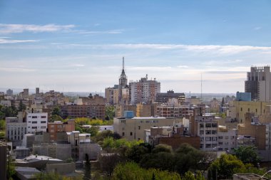 Aerial view of Mendoza City and Edificio Gomez Building - Mendoza, Argentina clipart