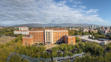 Panoramic Aerial view of Mendoza City - Mendoza, Argentina