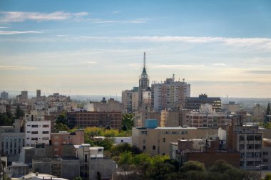 Mendoza Şehir ve Edificio Gomez sanayi - Mendoza, Arjantin havadan görünümü
